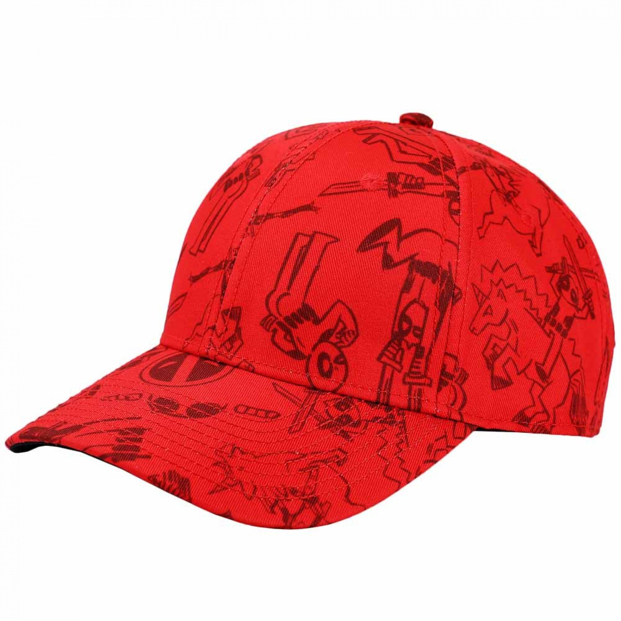 Deadpool Character Sketches All Over Adjustable Dad Hat